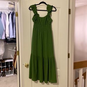Abercrombie Texture Ruffle Sleeve Dress